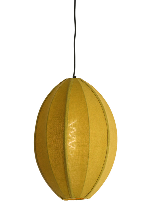 Hanging lamp 38x51 cm MILATOS jute olive green