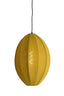 Hanging lamp 38x51 cm MILATOS jute olive green