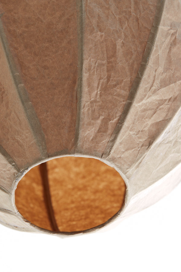 Hanging lamp 38x51 cm MILATOS kraft paper brown