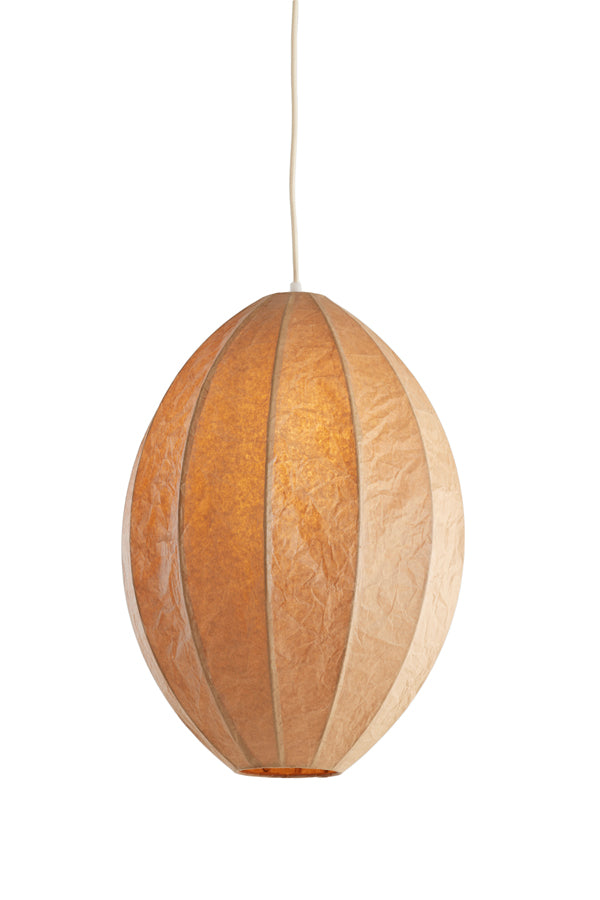 Hanging lamp 38x51 cm MILATOS kraft paper brown