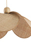 Hanging lamp 48x29 cm LAVRIO webbing natural+wood