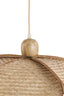 Hanging lamp 48x29 cm LAVRIO webbing natural+wood