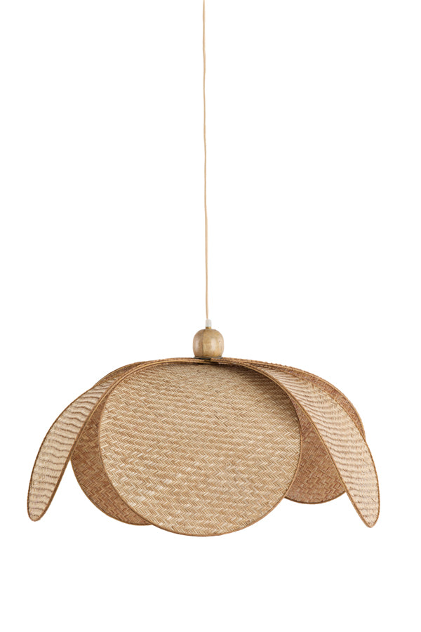 Hanging lamp 60,5x30,5 cm LAVRIO webbing natural+wood