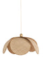 Hanging lamp 60,5x30,5 cm LAVRIO webbing natural+wood