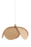 Hanging lamp 60,5x30,5 cm LAVRIO webbing natural+wood