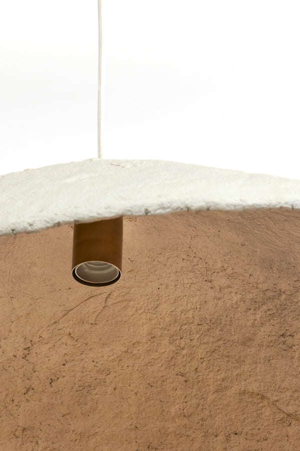 Hanging lamp 71x53,5x23 cm LONIA cream+antique bronze