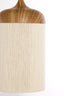 Hanging lamp 22x41,5 cm DANIA wood print natural+rope cream