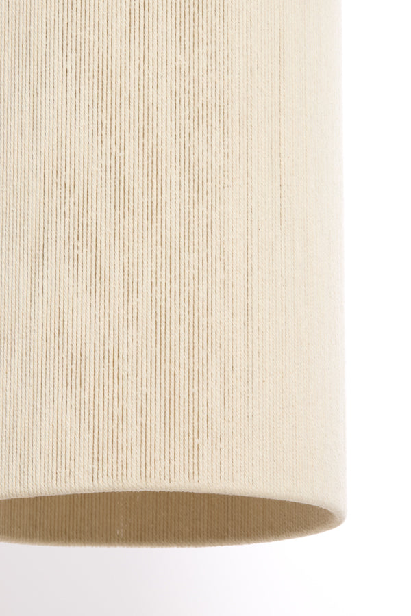 Hanging lamp 22x41,5 cm DANIA wood print natural+rope cream