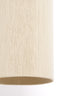Hanging lamp 22x41,5 cm DANIA wood print natural+rope cream