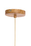 Hanging lamp 22x41,5 cm DANIA wood print natural+rope cream