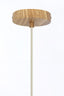 Hanging lamp 27,5x52 cm DANIA wood print natural+rope cream