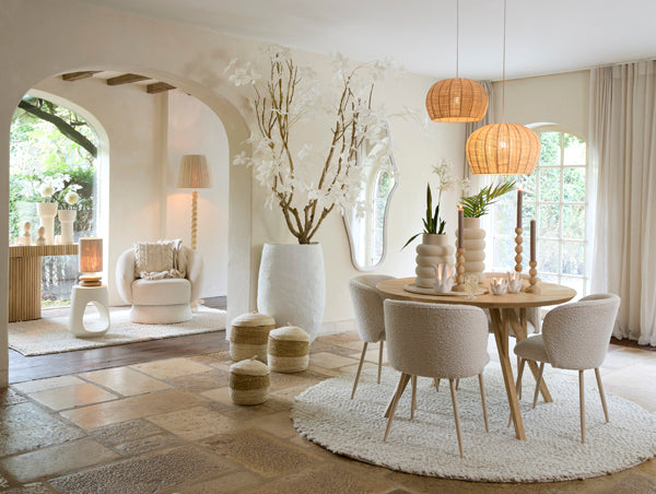 Hanging lamp 51x34 cm RAFAELLA raffia natural