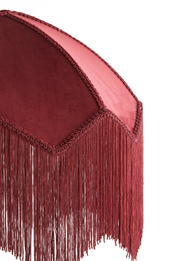 Hanging lamp 40x33 cm MALACIA velvet burgundy