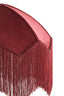Hanging lamp 40x33 cm MALACIA velvet burgundy