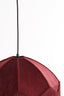 Hanging lamp 40x33 cm MALACIA velvet burgundy
