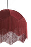 Hanging lamp 40x33 cm MALACIA velvet burgundy