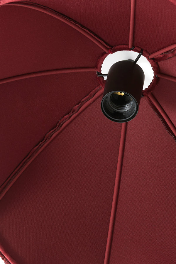 Hanging lamp 40x33 cm MALACIA velvet burgundy