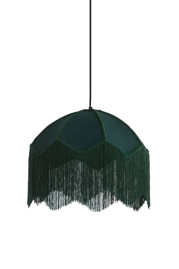 Hanging lamp 40x33 cm MALACIA velvet green