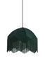 Hanging lamp 40x33 cm MALACIA velvet green