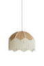 Hanging lamp 40x33 cm MALACIA raffia natural+cream