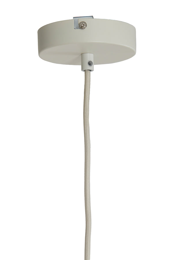 Hanging lamp 40x33 cm MALACIA raffia natural+cream