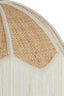 Hanging lamp 40x33 cm MALACIA raffia natural+cream