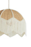 Hanging lamp 40x33 cm MALACIA raffia natural+cream
