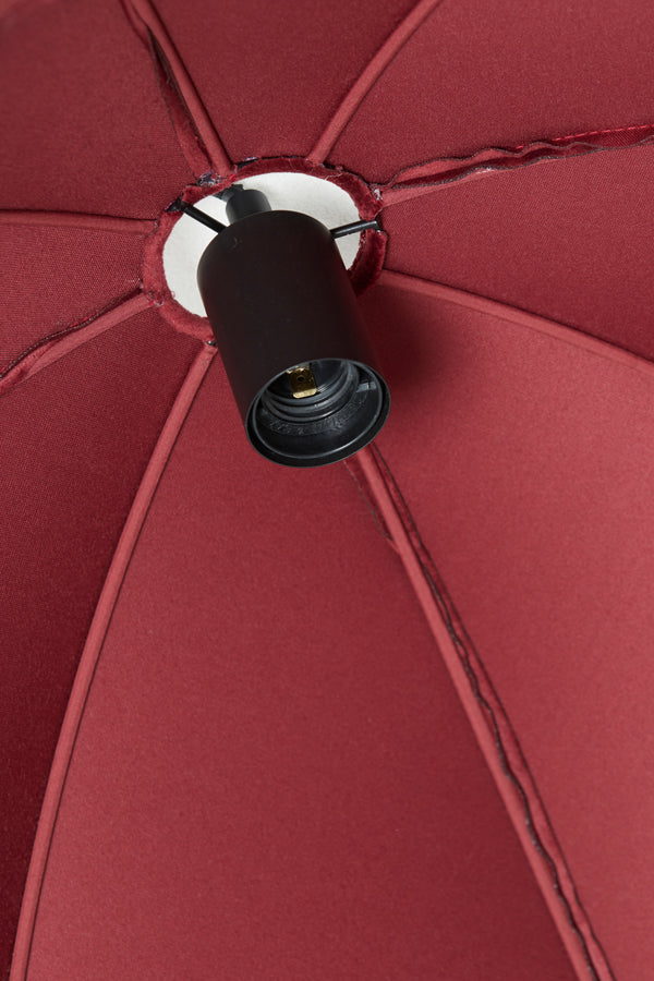 Hanging lamp 50x38 cm MALACIA velvet burgundy