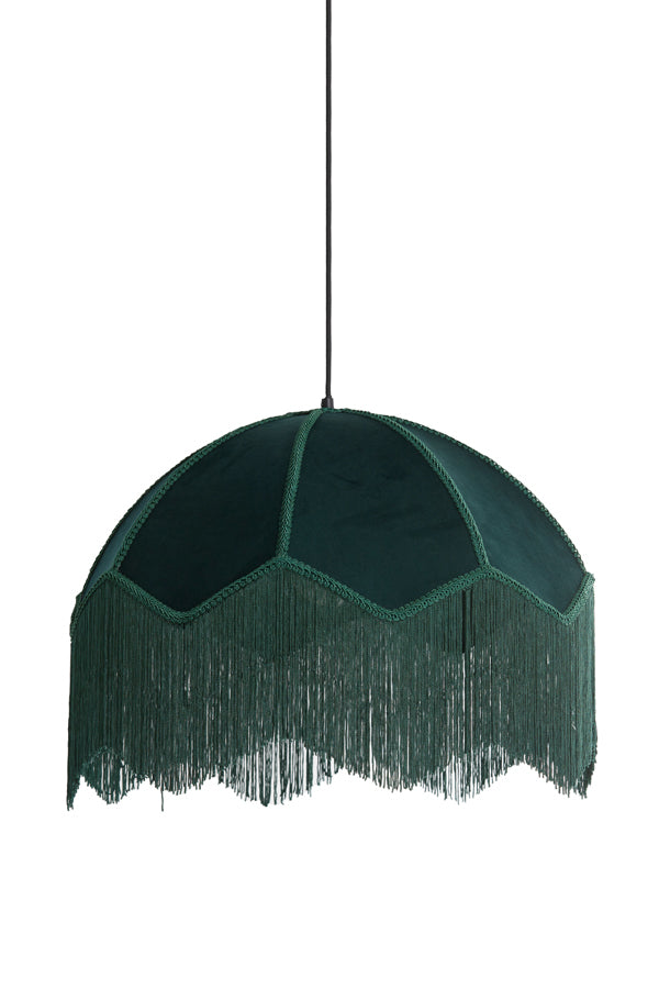 Hanging lamp 50x38 cm MALACIA velvet green