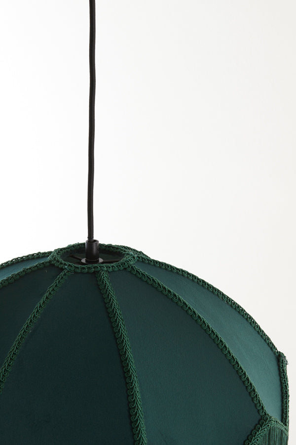 Hanging lamp 50x38 cm MALACIA velvet green