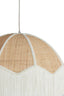 Hanging lamp 50x38 cm MALACIA raffia natural+cream