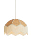 Hanging lamp 50x38 cm MALACIA raffia natural+cream