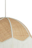 Hanging lamp 60x41 cm MALACIA raffia natural+cream