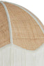 Hanging lamp 60x41 cm MALACIA raffia natural+cream