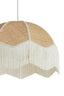 Hanging lamp 60x41 cm MALACIA raffia natural+cream