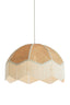 Hanging lamp 60x41 cm MALACIA raffia natural+cream