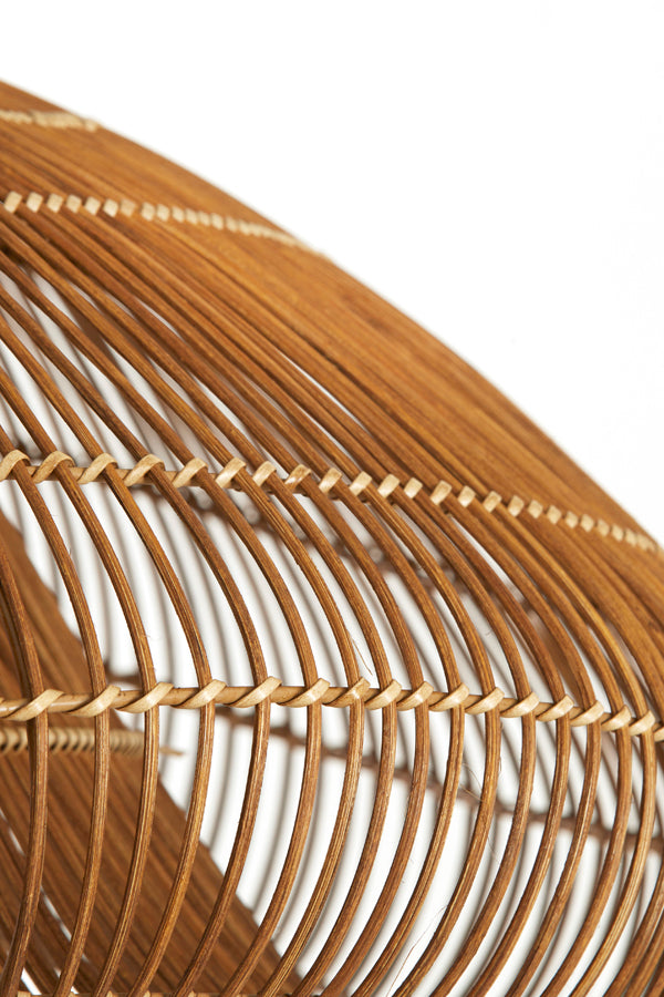 Hanging lamp 54x52,5x30,5 cm JANZUR rattan dark brown