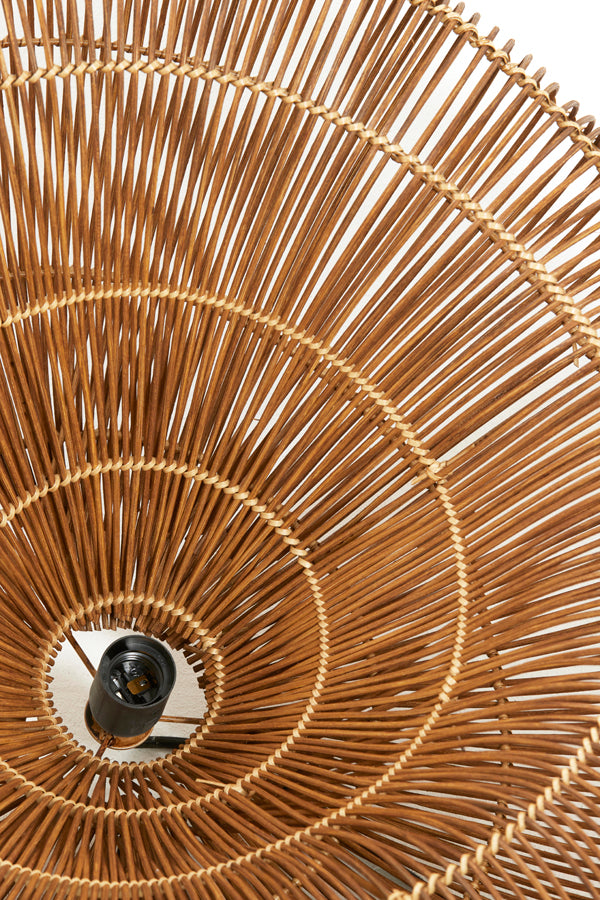 Hanging lamp 54x52,5x30,5 cm JANZUR rattan dark brown