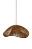 Hanging lamp 65x64x30,5 cm JANZUR rattan dark brown