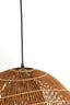 Hanging lamp 65x64x30,5 cm JANZUR rattan dark brown