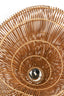 Hanging lamp 65x64x30,5 cm JANZUR rattan dark brown