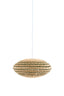 Hanging lamp 50x24 cm TAWELA rattan natural+green