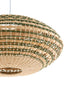 Hanging lamp 59,5x28 cm TAWELA rattan natural+green