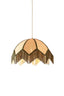 Hanging lamp 45x32,5 cm SULINA raffia natural+green