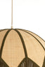 Hanging lamp 55x36,5 cm SULINA raffia natural+green
