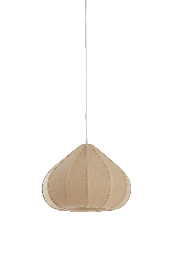 Hanging lamp 40x28,5 cm ZUBEDA linen natural
