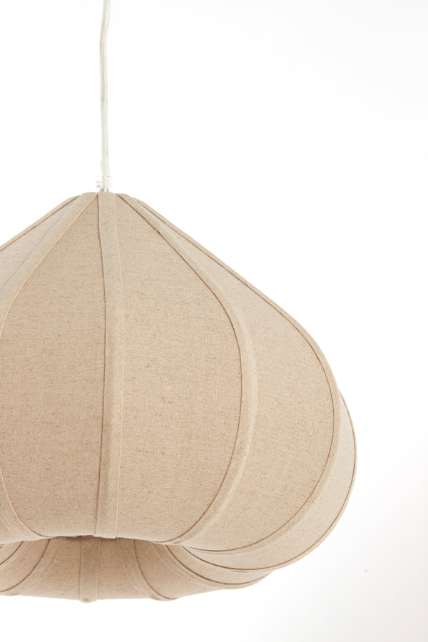 Hanging lamp 40x28,5 cm ZUBEDA linen natural