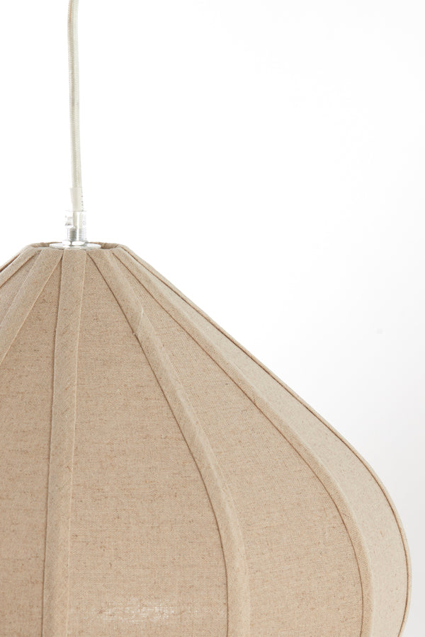 Hanging lamp 40x28,5 cm ZUBEDA linen natural
