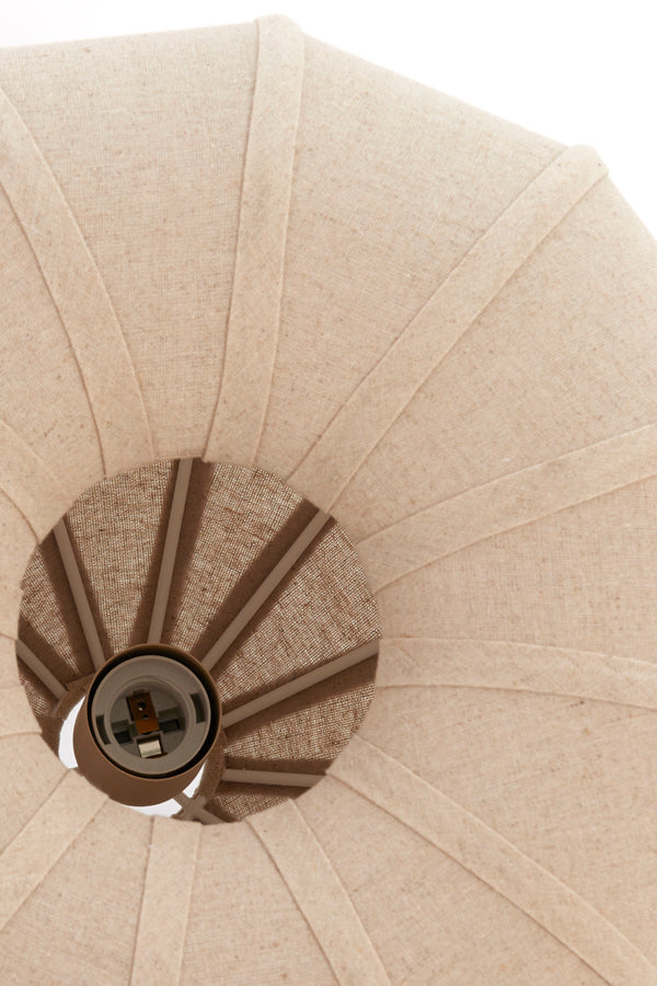 Hanging lamp 40x28,5 cm ZUBEDA linen natural