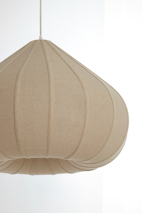 Hanging lamp 50x34 cm ZUBEDA linen natural